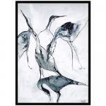 Plakat raamis 50x70 cm Crane - Malerifabrikken