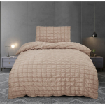 Pruun krepp voodipesu &uuml;heinimesevoodile 140x200 cm Naomi - My House