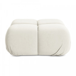 Valge sametist modulaarne jalatool Lokua - Makamii