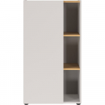 Valge tammespoonist raamaturiiul 61x110x34 cm Adrano - Germania