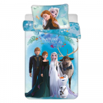Sinine puuvillane laste voodipesu 100x135 cm Frozen "Blue" - Jerry Fabrics