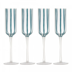 Vahuveini klaasid 4tk komplektis 180 ml Stripe - Ladelle