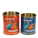 Dekoratiivsed plekk-hoiukarbid komplektis 2 tk &oslash; 11x13 cm Cerveza Espa&ntilde;ola - Rex London