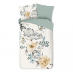 Roheline-kreem puuvillane pikendatud voodipesu &uuml;heinimesevoodile 140x220 cm Celina - Good Morning