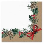 Salvr&auml;tikud komplektis 20 tk 33x33 cm Christmas Bow - Hom&eacute;a