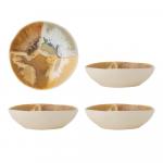 Kreemid kivikeraamikast kausid 4tk komplektis 625 ml Lacey - Bloomingville