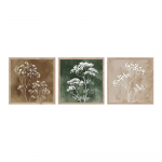 Maalid 3tk komplektis 30x30 cm Floral Imprint - Styler