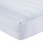 Valge satiinist lina 150x200 cm So Soft Satin Stripe - Catherine Lansfield