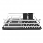 Mustvalge metallist n&otilde;udekuivatusrest 43x32 cm Deluxe - Orion