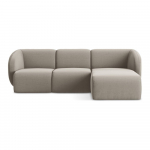 Helepruun sametist nurgadiivan (parem nurk) Lani - Makamii