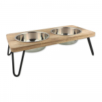 Puidust kausside komplekt koerale alusega Dog Fantasy - Plaček Pet Products