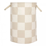 Beež/kreemikas kangast pesukorv Chess - OYOY Living Design