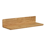 Tammepuidust riiul heledas naturaalses toonis 60 cm Salina - House Nordic