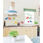 Kleebis Fanastick V&auml;ikesed v&auml;rvilised hobused - Ambiance