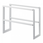 Valge metallist teleskoopiline jalan&otilde;ude riiul Line - YAMAZAKI