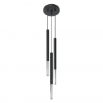 Must-h&otilde;bedane metallist rippvalgusti &oslash; 20 cm Asarot - Sollux