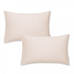 Komplekt 2 beežist puuvillasest satiinist padjap&uuml;&uuml;ri Standard, 50 x 75 cm. Cotton Sateen - Bianca