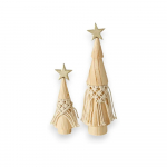 Komplekt 2 j&otilde;ulukaunistust, mis on valmistatud t&auml;ispuidust m&auml;nnipuidust. Bohio - Boltze