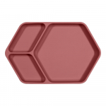 Punane silikoonist beebi taldrik 16x25 cm &ndash; Kindsgut