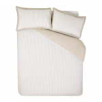 Valge/beež voodipesu &uuml;heinimesevoodile 135x200 cm Oxford Pinstripe - Catherine Lansfield