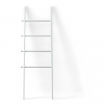 Valge dekoratiivne redel, mis on valmistatud papplipuidust Leana - Umbra