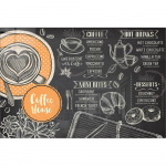 Klaasist maal 70x50 cm Coffee House - Wallity