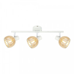 Laevalgusti valge-puiduv&auml;rvi &oslash; 10 cm Atarri - Candellux Lighting