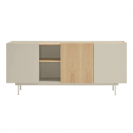 Beež/puiduv&auml;rvi tammedekooriga madal kummut 180x78 cm Otto - Teulat