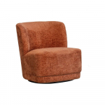 Oranž sametist tugitool Atty - WOOOD