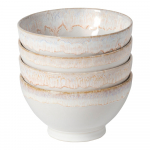 Valged kivikeraamikast kausid 4tk komplektis &oslash; 15 cm Latte - Costa Nova