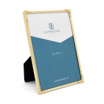 Kuldne metallist seisev/seinaraam 13,5x18,5 cm Decora - Zilverstad