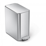 Pedaaliga terasest pr&uuml;gikast, matt h&otilde;bedane 5 l - simplehuman