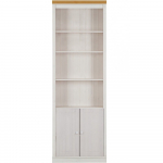 Valge m&auml;nnipuidust raamaturiiul 74x223 cm Anita - St&oslash;raa