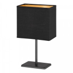 Must lauavalgusti tekstiilist varjuga (k&otilde;rgus 30 cm) Kate - Fischer & Honsel