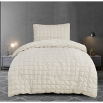 Beež krepp voodipesu &uuml;heinimesevoodile 140x200 cm Naomi - My House