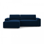 Tumesinine sametist lahtik&auml;iv nurgadiivan (vasak nurk) Jodie &ndash; Micadoni