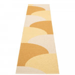 Ookerkollane sise/v&auml;lisvaip 70x270 cm Hill Ochre Pale Yellow &ndash; Pappelina
