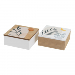 Dekoratiivsed hoiukarbid kaantega 2tk komplektis &oslash; 20x8,5 cm - Casa Selecci&oacute;n