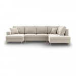 Beež sametist panipaigaga nurgadiivanvoodi (parem nurk/"U"-kujuline) Kyoto - Cosmopolitan Design