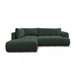 Roheline diivanvoodi/panipaigaga nurgadiivan (vasak nurk/L-kujuline) Fuji - Bobochic Paris