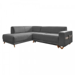 Tumehall nurgadiivanvoodi panipaigaga (vasak nurk/L-kujuline) Classy Sophie &ndash; Miuform