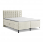 Beež boxspring voodi panipaigaga 160x200 cm Puhala &ndash; Makamii