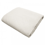 Kreem mikrokiust voodikatte ja padjap&uuml;&uuml;ri komplekt 240x260 cm Romane - douceur d'int&eacute;rieur