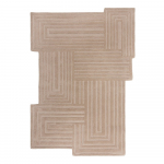 Beež k&auml;sitsi kootud villane vaip 160x230 cm Zen Rectangles - Flair Rugs
