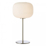 Valge/h&otilde;bedane lauavalgusti klaasist varjuga (k&otilde;rgus 50 cm) Sober - Marksl&ouml;jd