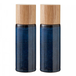 Tumesinine keraamiline pipra- ja soolaveski komplekt Blue - Bitz