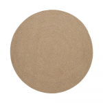 Beež &uuml;mmargune taaskasutatud kiududest sise- ja v&auml;lisvaip &oslash; 150 cm Despas - Kave Home