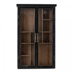 Must rippuv kuusepuidust vitriinkapp 50x80x14 cm Hazem - Bloomingville