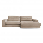 Hallikaspruun sametist nurgadiivan (parem nurk) Sierra - Bobochic Paris