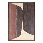 Tr&uuml;kitud/k&auml;sitsi maalitud elementidega pilt raamiga/l&otilde;uendil 83x123 cm Gallery - Bizzotto
